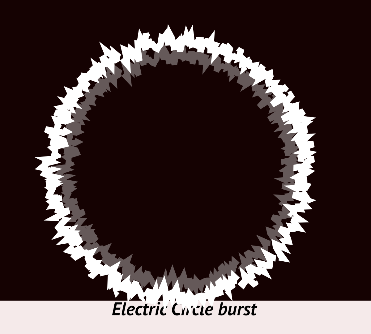 round burst of electricity