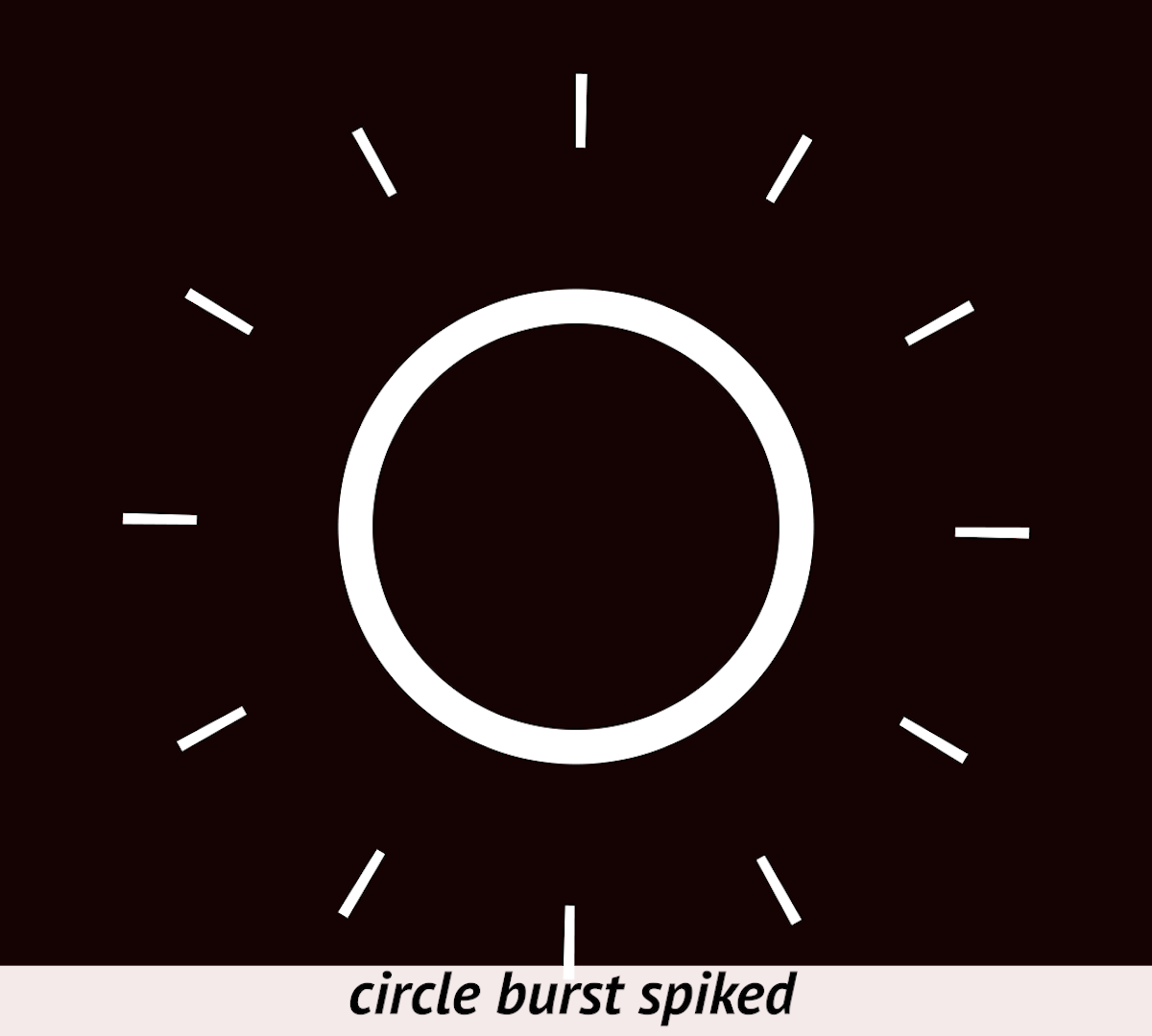 spiked circle burst