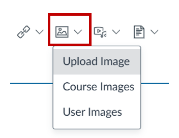Image icon for uploading images from course, computer or user page