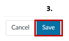 The Save button highlighted in a red box