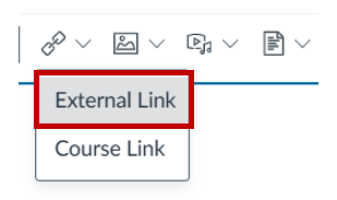 External Link button