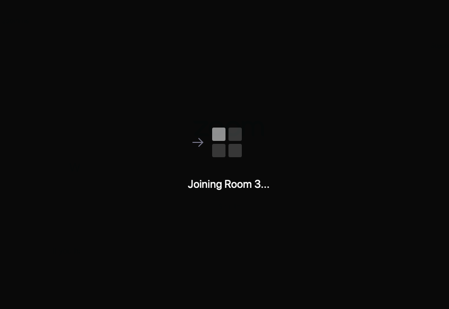 Joining Room... dialog