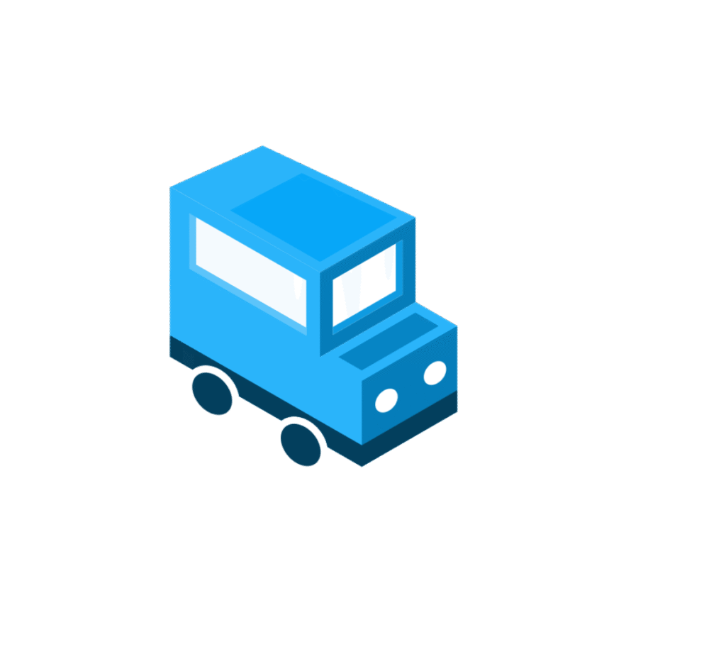 illustration of an isometric SUV