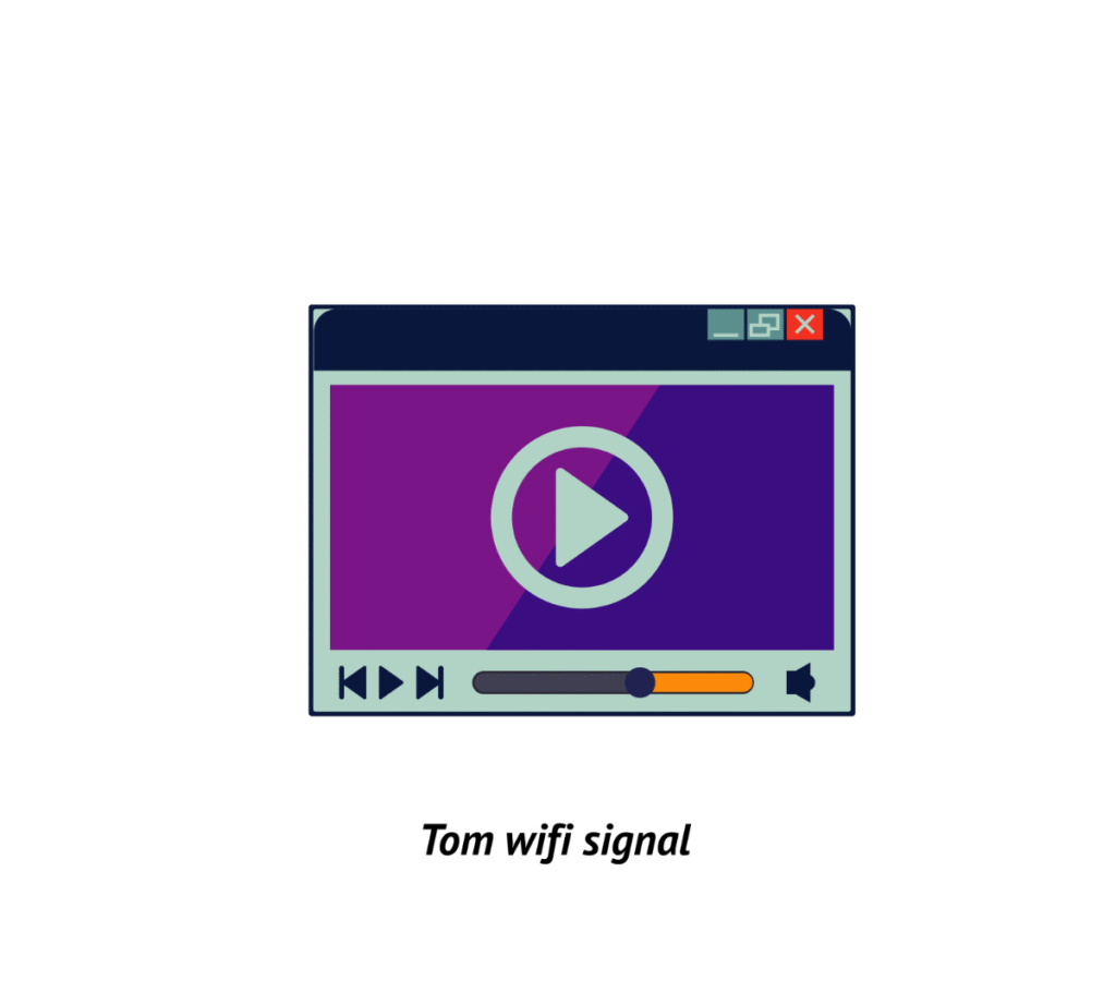 illustration of video webpage